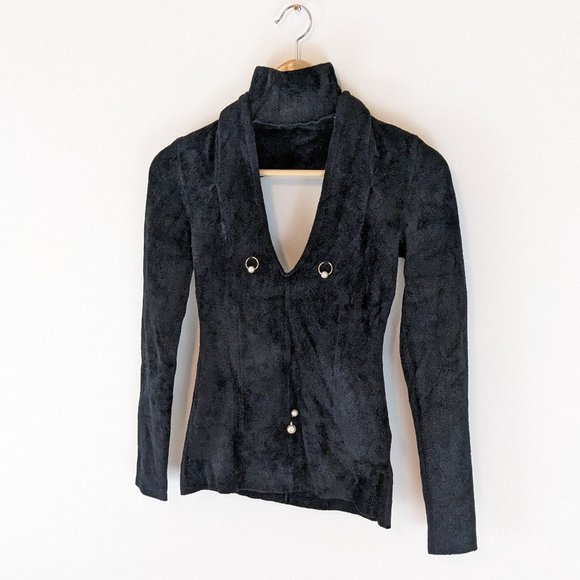 ALEXANDER WANG Velvet Sweater Choker Piercings - Picture 4 of 13